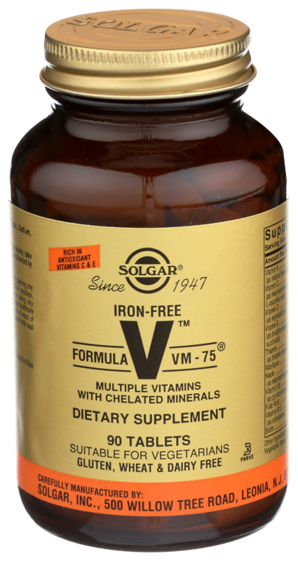 Solgar Formula VM-75 Tablet Iron Free